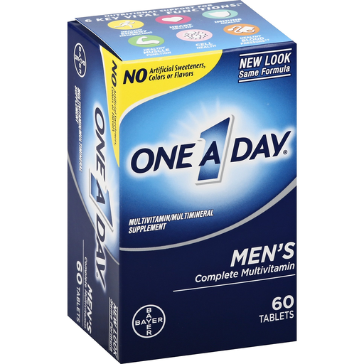 One A Day Men's Complete Multivitamin Tablets 60ct