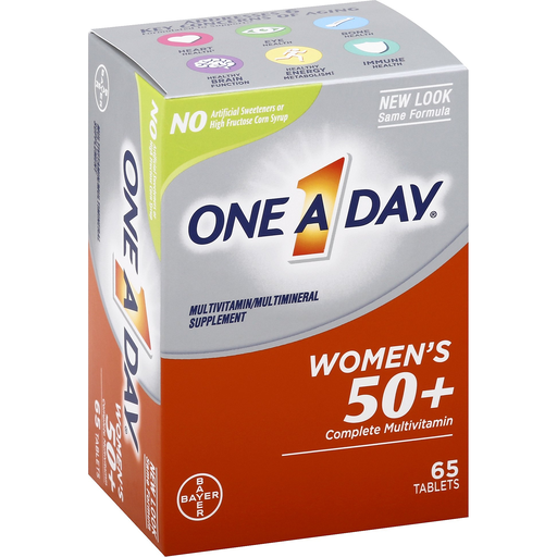One A Day Women's 50+ Complete Multivitamin Tablets 65ct