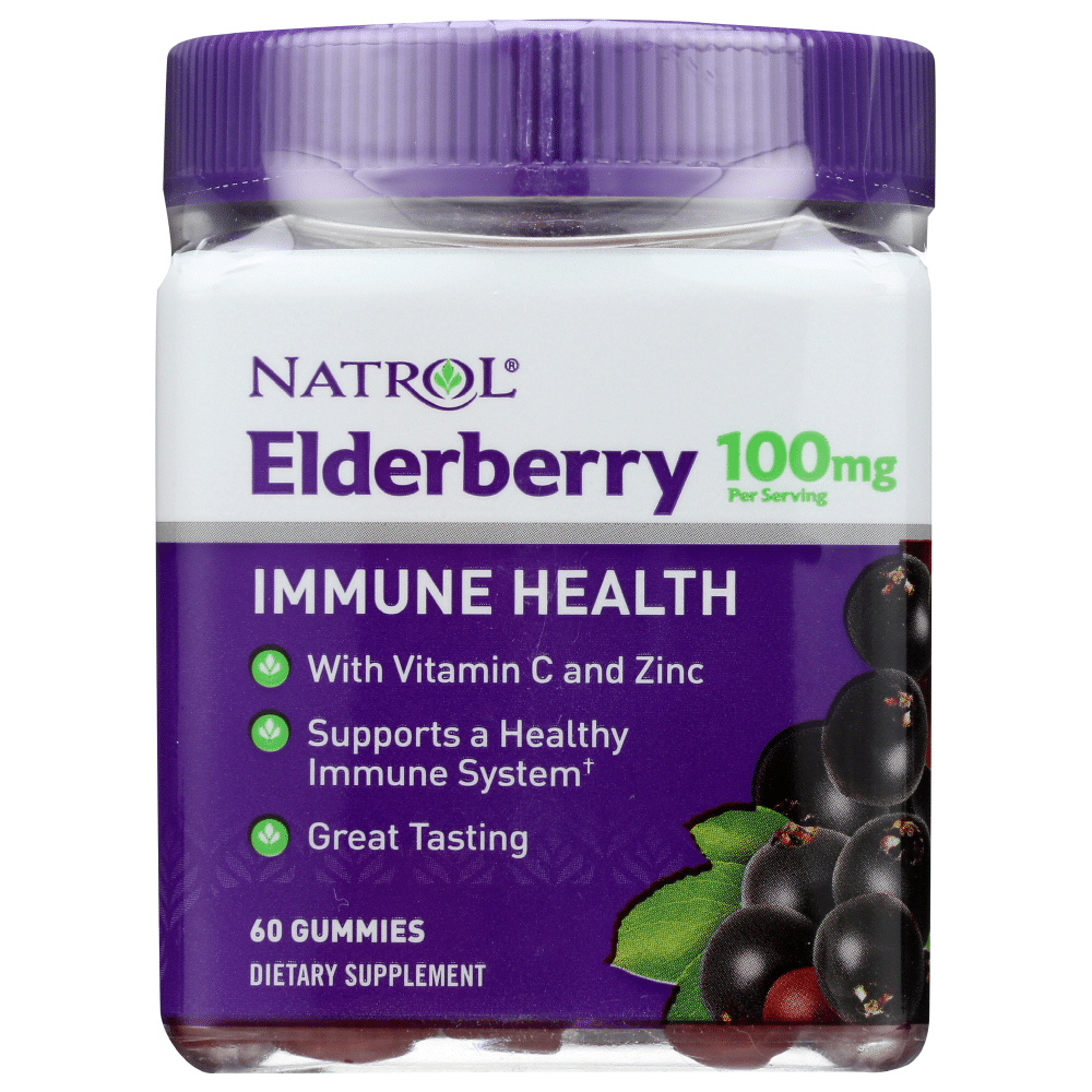 Natrol Elderberry 100mg Immune Health Gummies 60ct