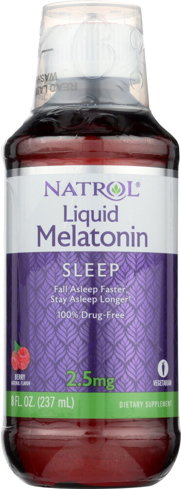 Natrol Liquid Melatonin 2.5mg - Berry Flavor 8oz