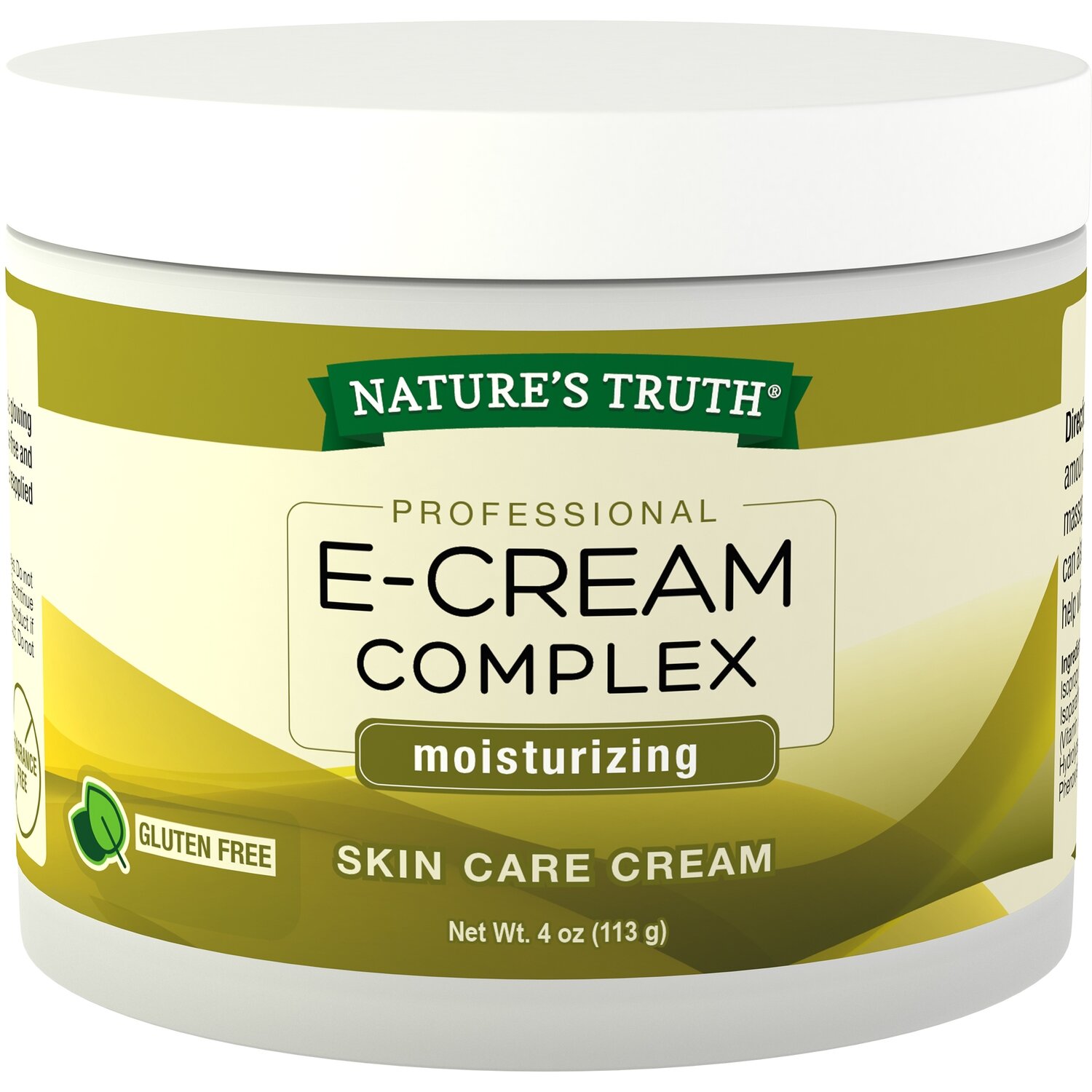 Nature's Truth Professional E-Cream Complex Moisturizing Unscented Skin Care Cream 4oz