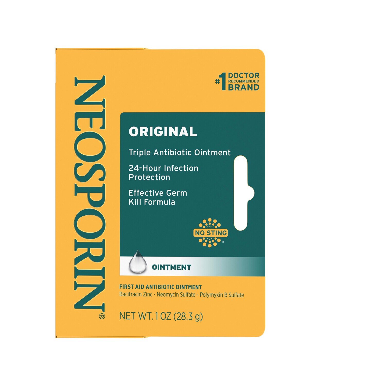 Neosporin Original No Sting First Aid Antibiotic Ointment 1 oz