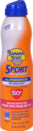 Banana Boat Sport Ultra Clear Sunscreen Spray SPF 50+ 6 oz