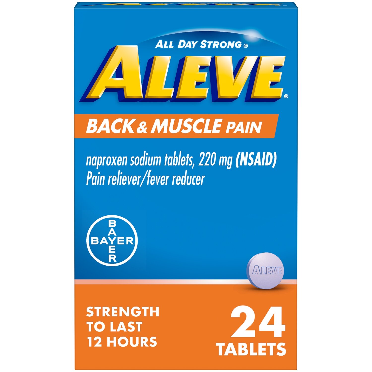 Aleve Back and Muscle Pain Tablets 24 ct