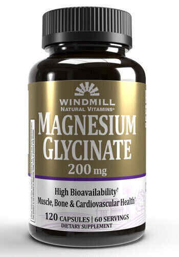 Magnesium Glycinate 200mg Capsules 120ct