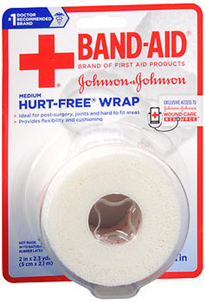 Band-Aid Hurt-Free Wrap Roll 2in x 82in