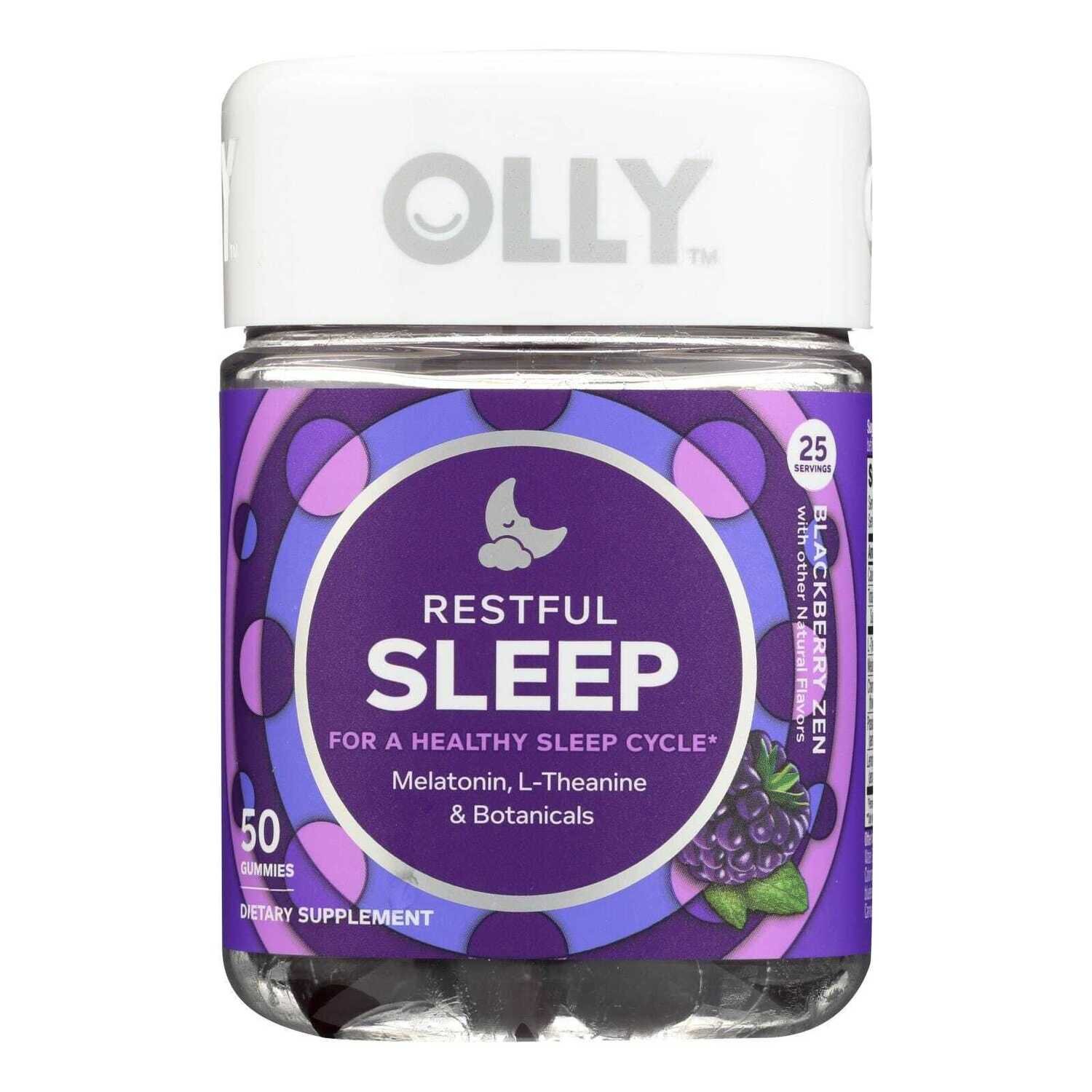 Olly Sleep Melatonin Gummies - Blackberry Zen Flavor 50ct