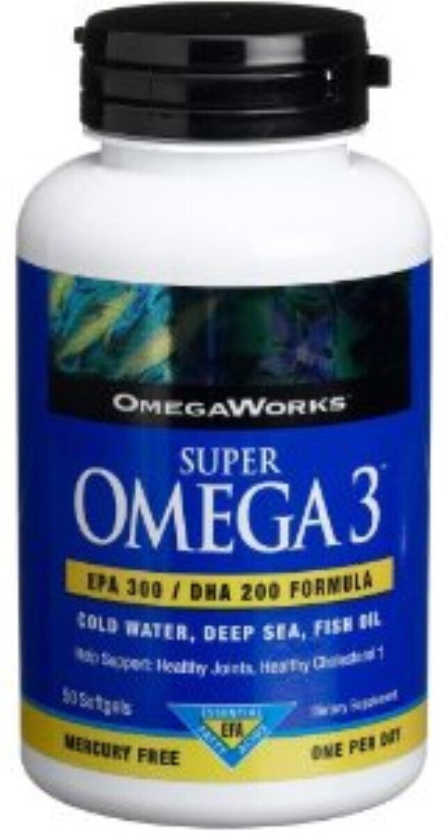 OmegaWorks Super Omega 3 With 300mg Of EPA & 200mg Of DHA Softgels 50ct