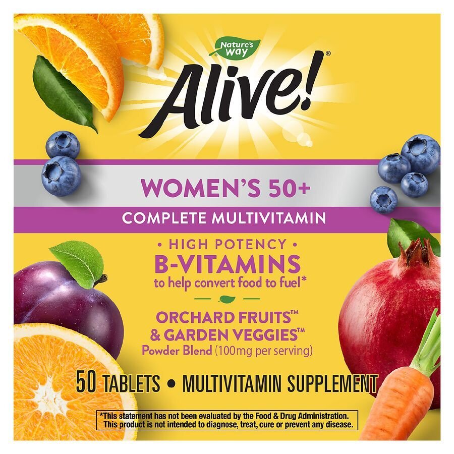 Alive Women's 50+ Complete Multivitamin Tablets 50ct