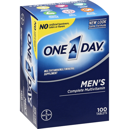 One A Day Men's Complete Multivitamin Tablets 100ct
