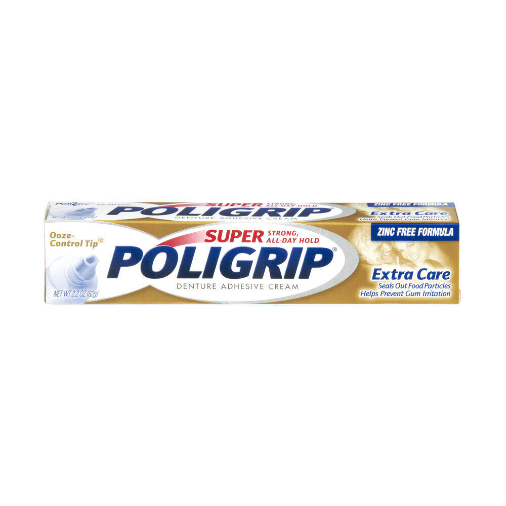 Poligrip Denture Adhesive Cream Extra Care 2.2oz
