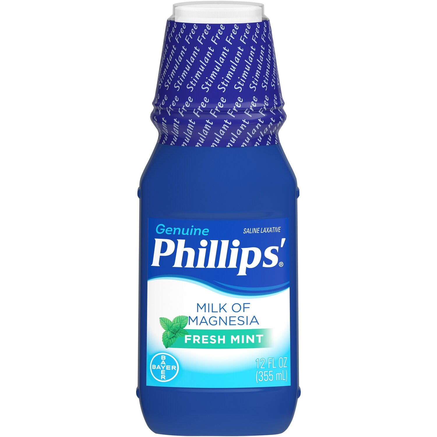 Phillips’ Saline Laxative Milk of Magnesia Fresh Mint Sugar Free 12 fl oz