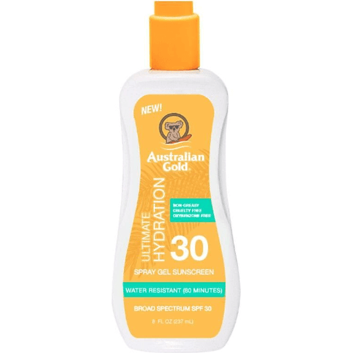 Australian Gold Ultimate Hydration Spray Gel Sunscreen SPF 30 8 fl oz