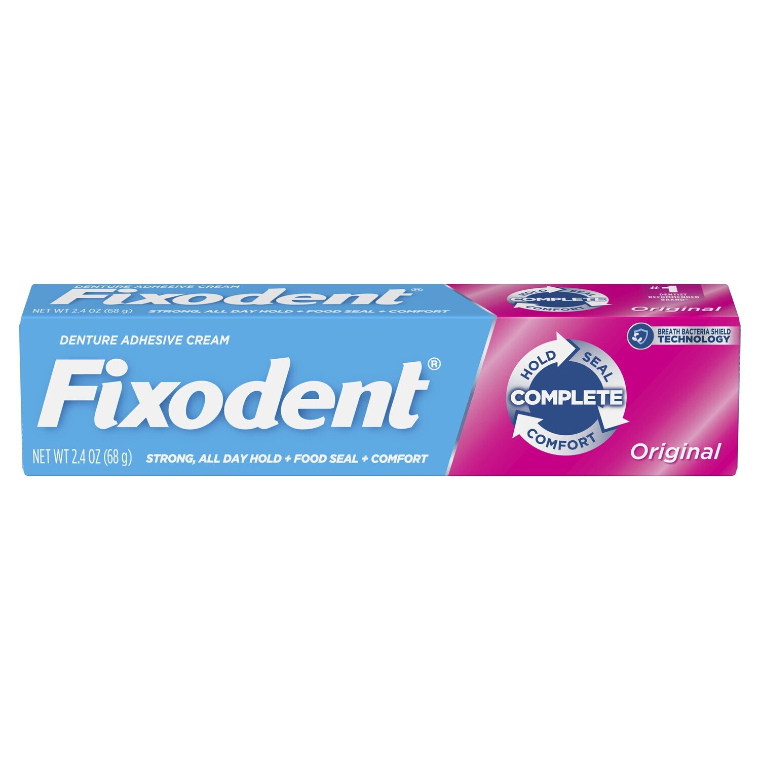 Fixodent Complete Denture Adhesive Cream Original 2.4oz