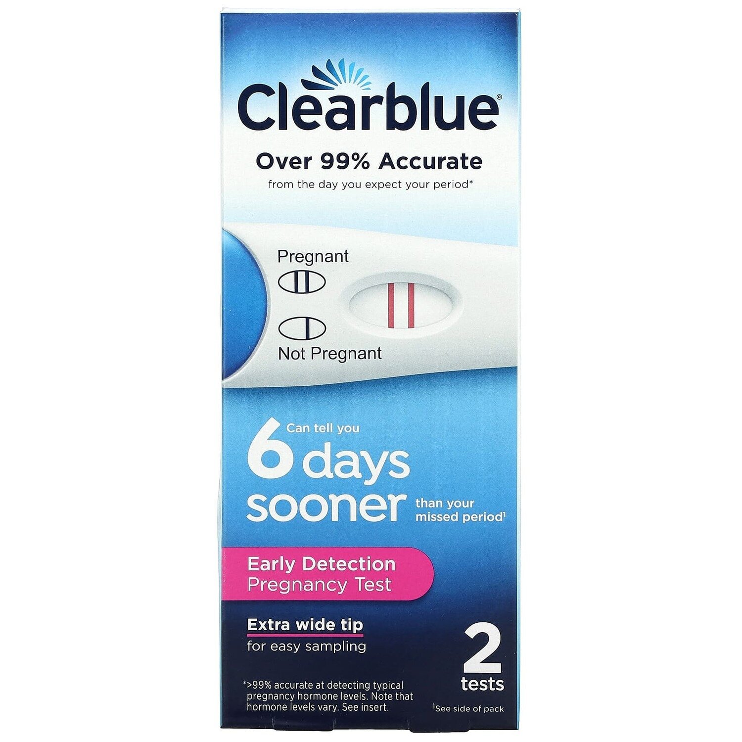 Clearblue Early Detection Pregnancy Test 2 pack
