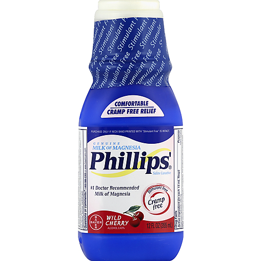 Phillips’ Saline Laxative Milk of Magnesia Wild Cherry 12 fl oz