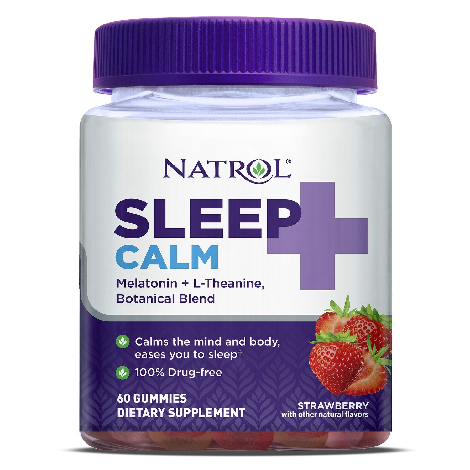 Natrol Sleep Calm Melatonin Gummies - Strawberry Flavor 60ct