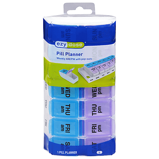 Ezy Dose Pill Planner Weekly AM/PM With Large Pop-Outs