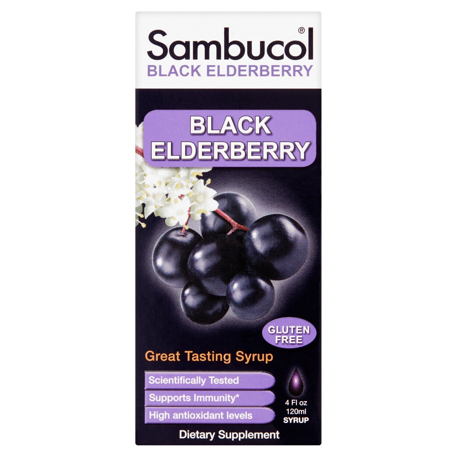 Sambucol Black Elderberry Syrup 4 fl oz