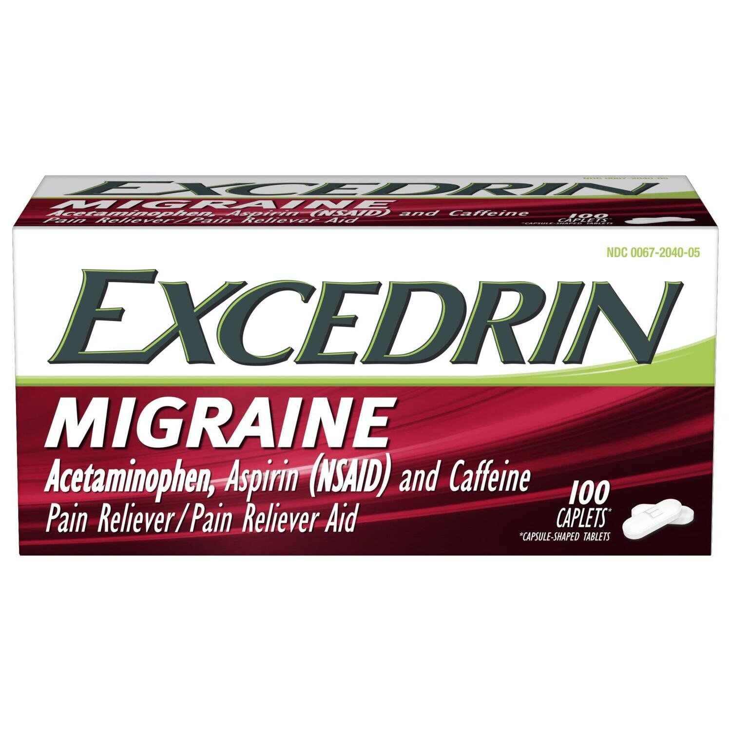 Excedrin Migraine Pain Reliever/Pain Reliever Aid - 100 count