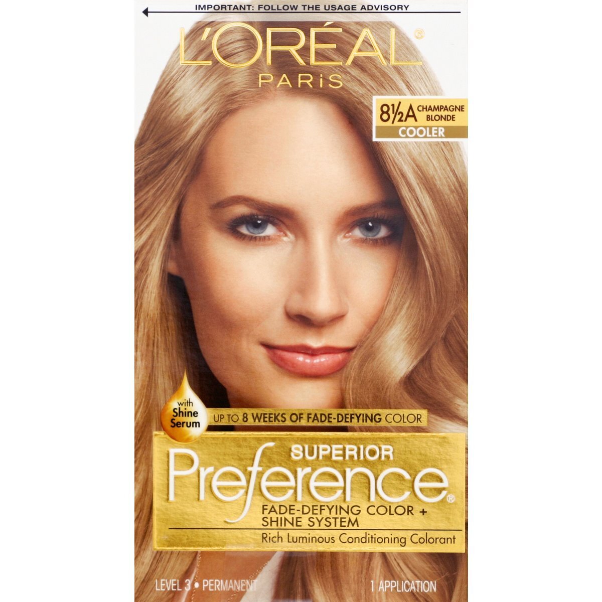 L’oréal Paris Superior Preference Permanent Haircolor #8 1/2 A Champagne Blonde