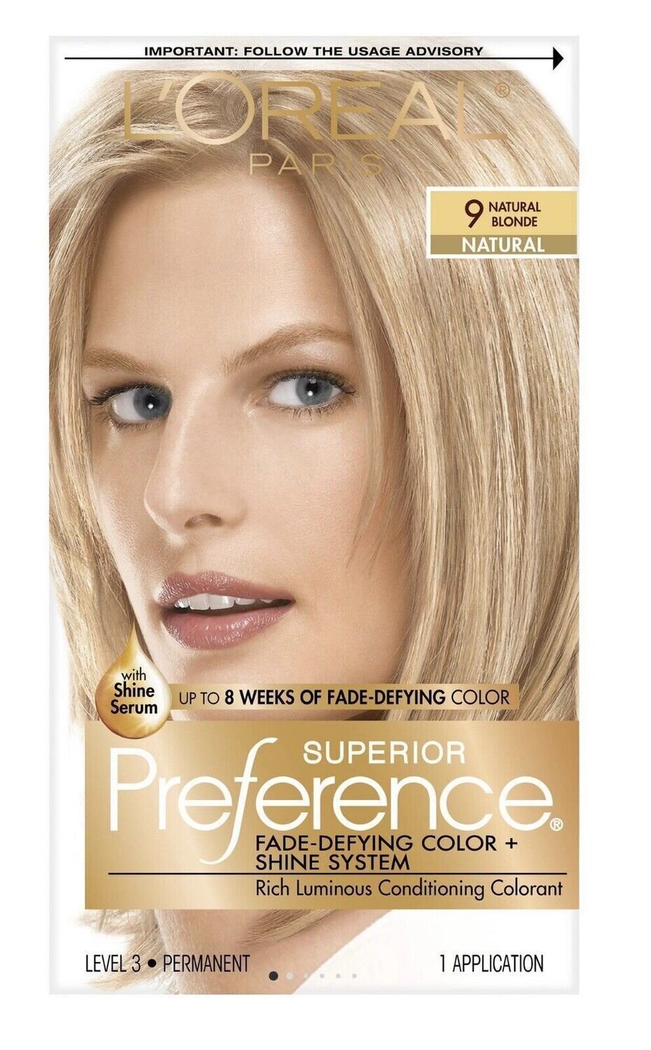 L’oréal Paris Superior Preference Permanent Haircolor  #9 Natural Blonde