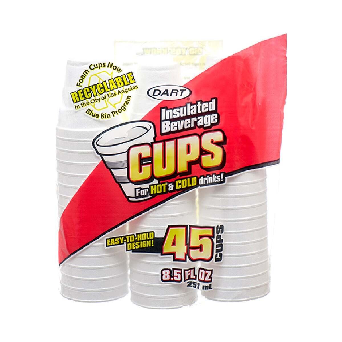 Dart Insulated Beverage Cups for Hot and Cold 45 ct