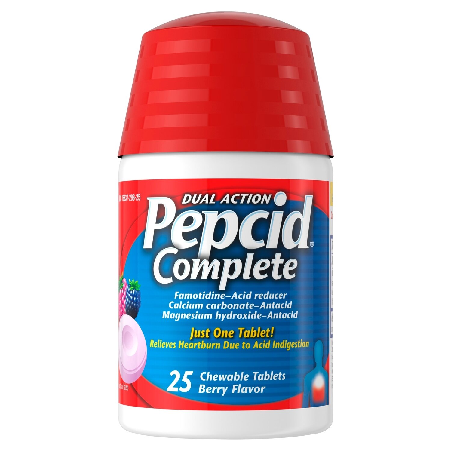 Pepcid Complete Acid Reducing Chewable Tablets - Berry Flavor 25ct