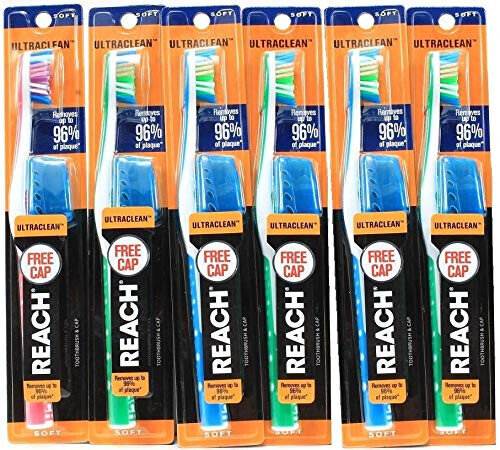 Reach Ultraclean Medium Toothbrush Plus Cap