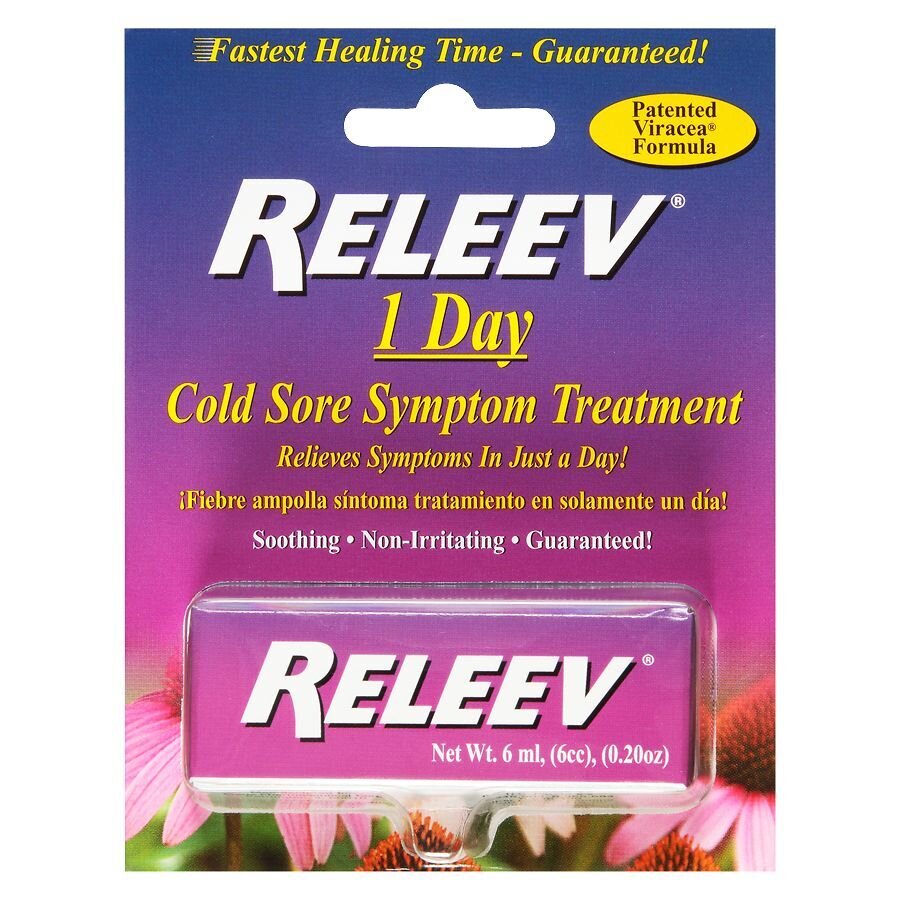 Releev 1 Day Cold Sore Symptom Treatment 6 mL