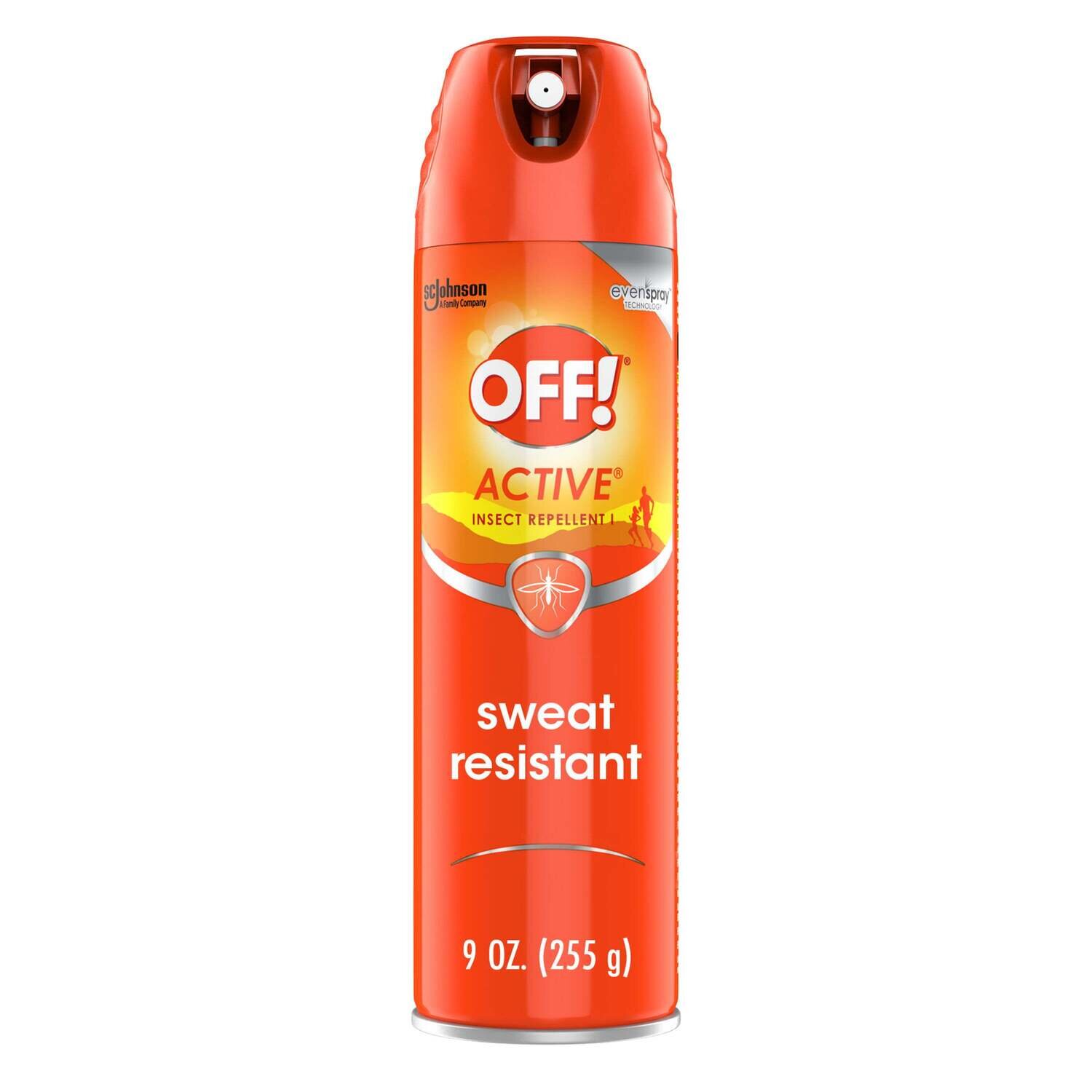 Off! Active Insect Repellent I Sweat Resistant 9 oz