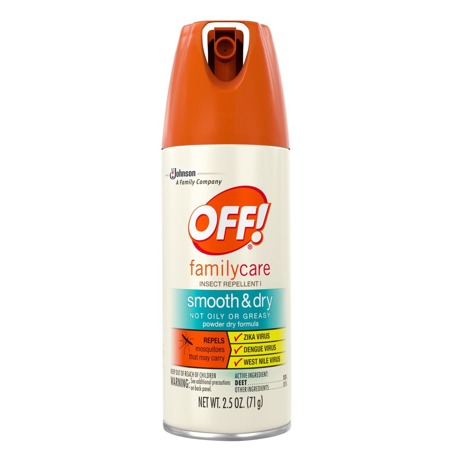 Off! Family Care Insect Repellent I Smooth and Dry Powder Dry Formula 2.5 oz