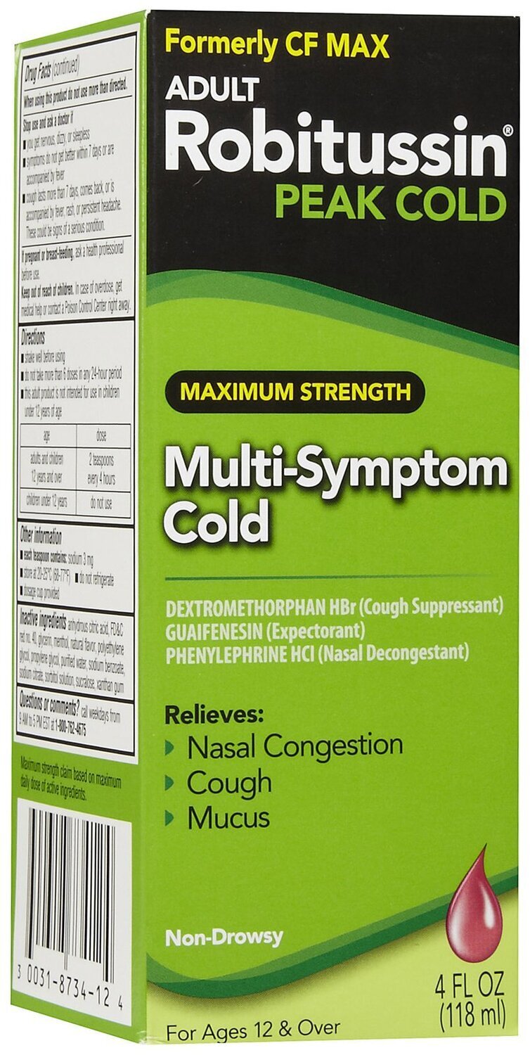 Robitussin Honey Nighttime Cough DM Maximum Strength 4 fl oz