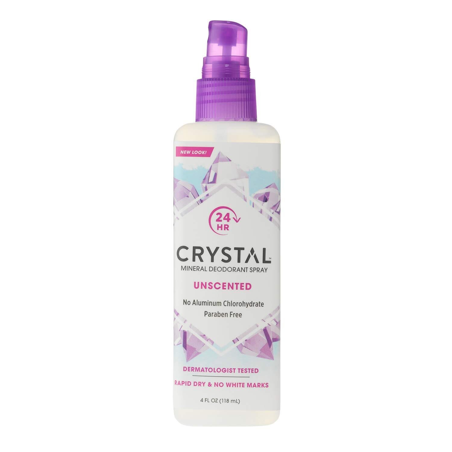 Crystal Mineral-Enriched Deodorant Spray Unscented
