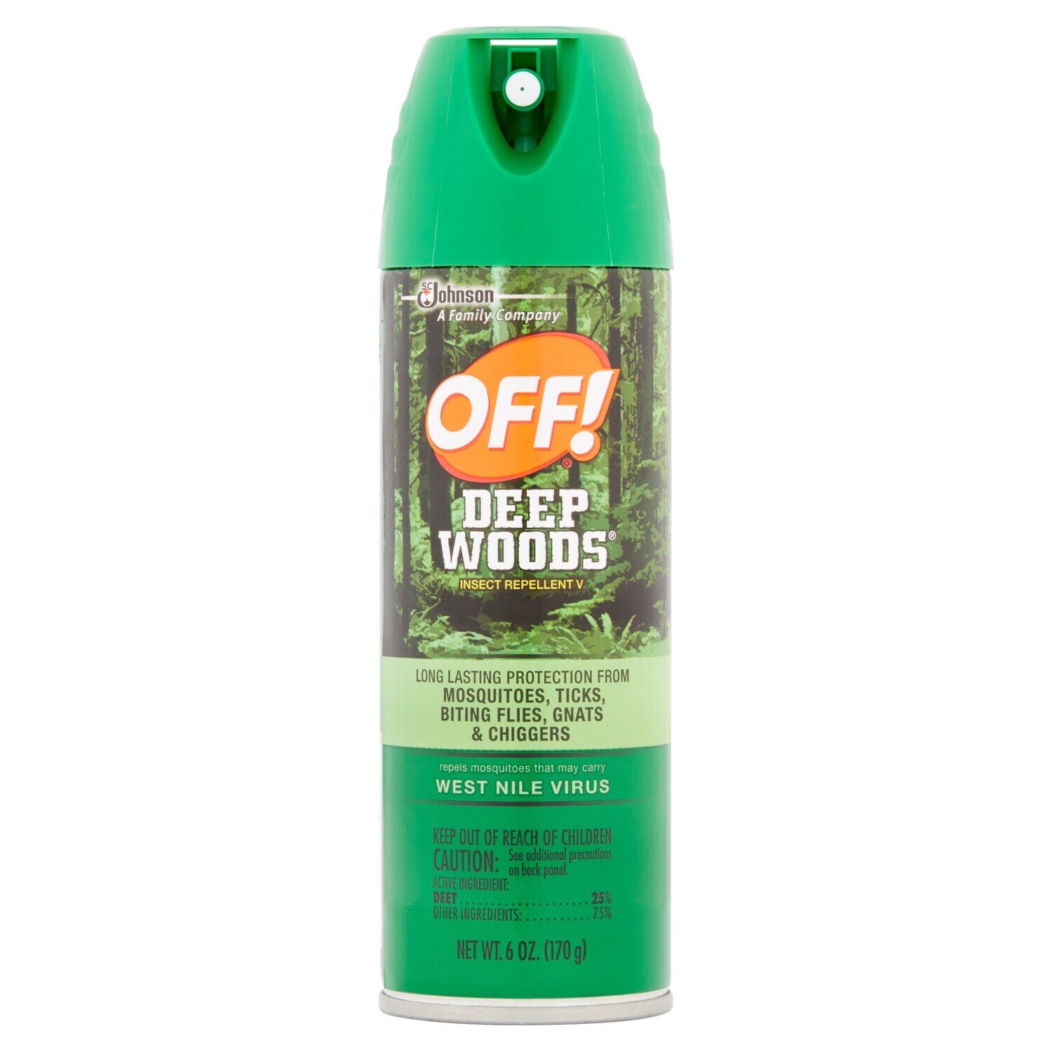 Off! Deep Woods Insect Repellent V Long Lasting Protection 6 oz
