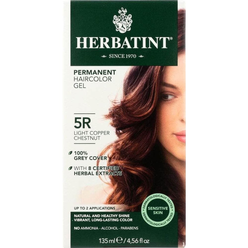 Herbatint Permanent Haircolor Gel 5R Light Copper Chestnut for Sensitive Skin