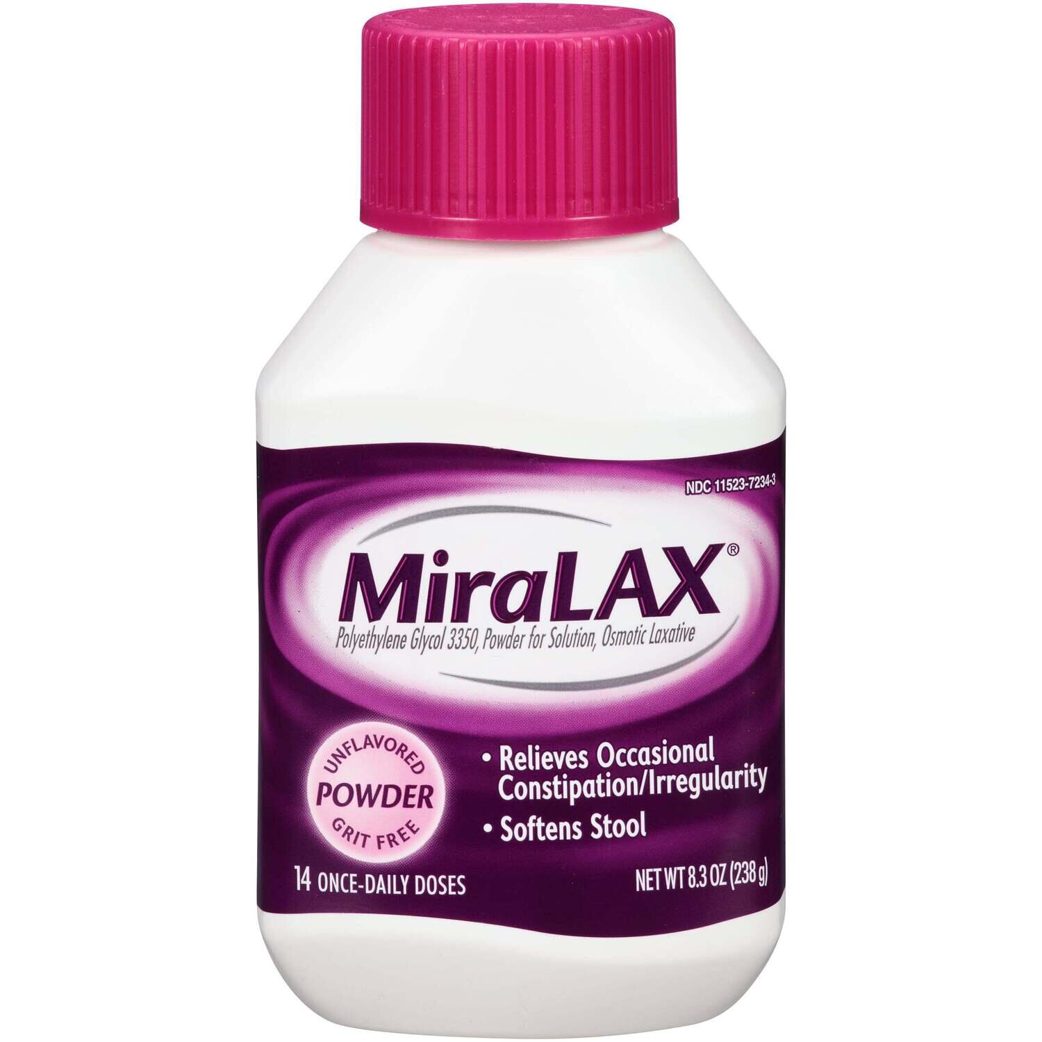 Miralax Unflavored Powder 14 Once-Daily Doses 238g