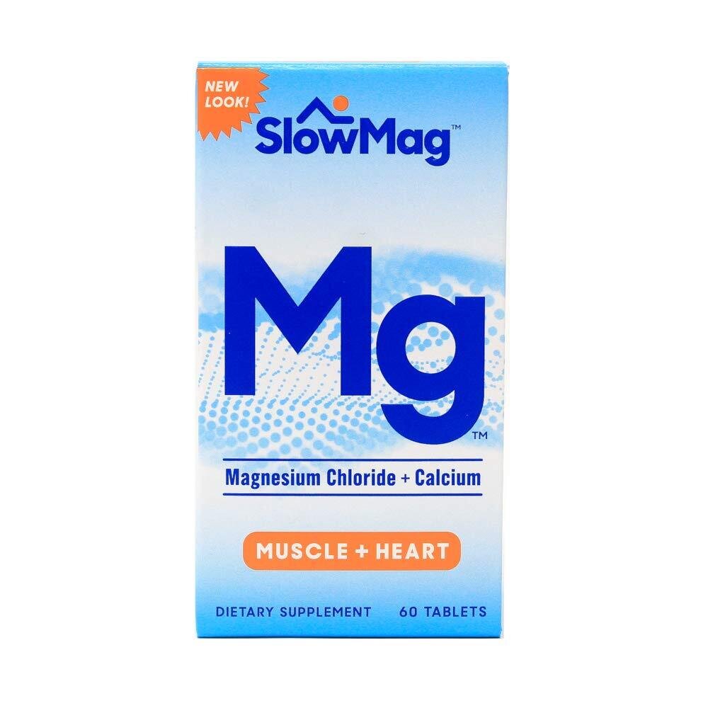 SlowMag Magnesium Plus Calcium Tablets 60ct