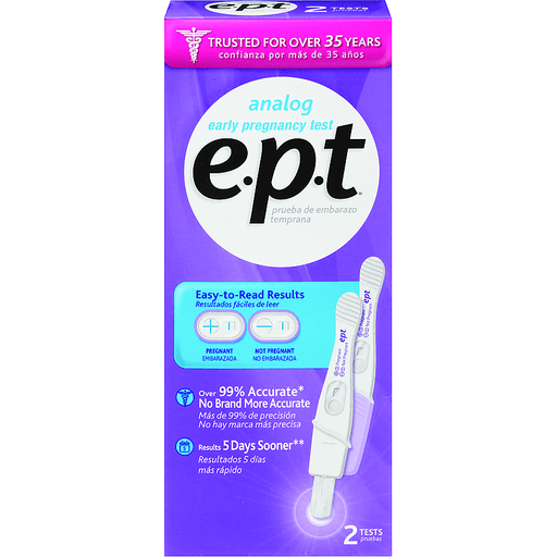 E.p.t 2-Analog Pregnancy Tests Twin Pack