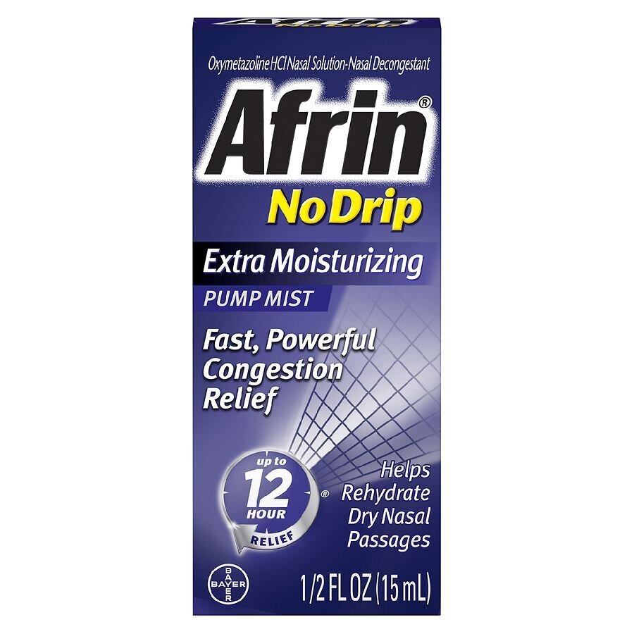 Afrin No Drop Extra Moisturizing Nasal Pump Mist