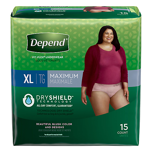 Depend Fresh Protection XL 45-54 in Maximum Underwear 15 ct