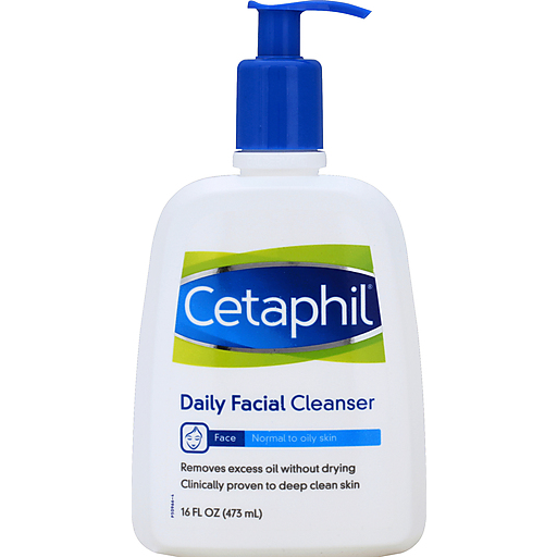 Cetaphil Daily Facial Cleanser Combination to Oily, Sensitive Skin 16 fl oz