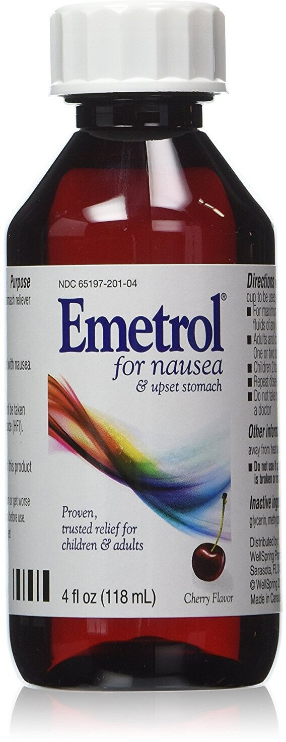 Emetrol Liquid Rapid Nausea Relief Non-Drowsy Cherry Flavor 4 fl oz