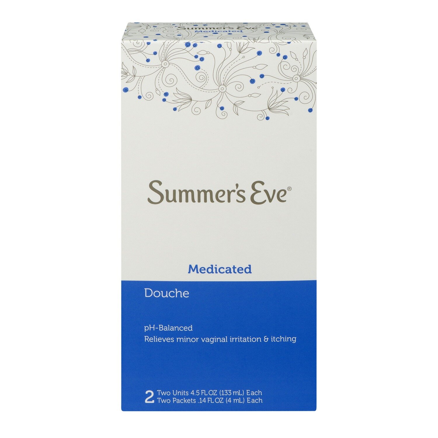 Summer’s Eve Medicated Douche pHBalanced Two Units and Two Packets
