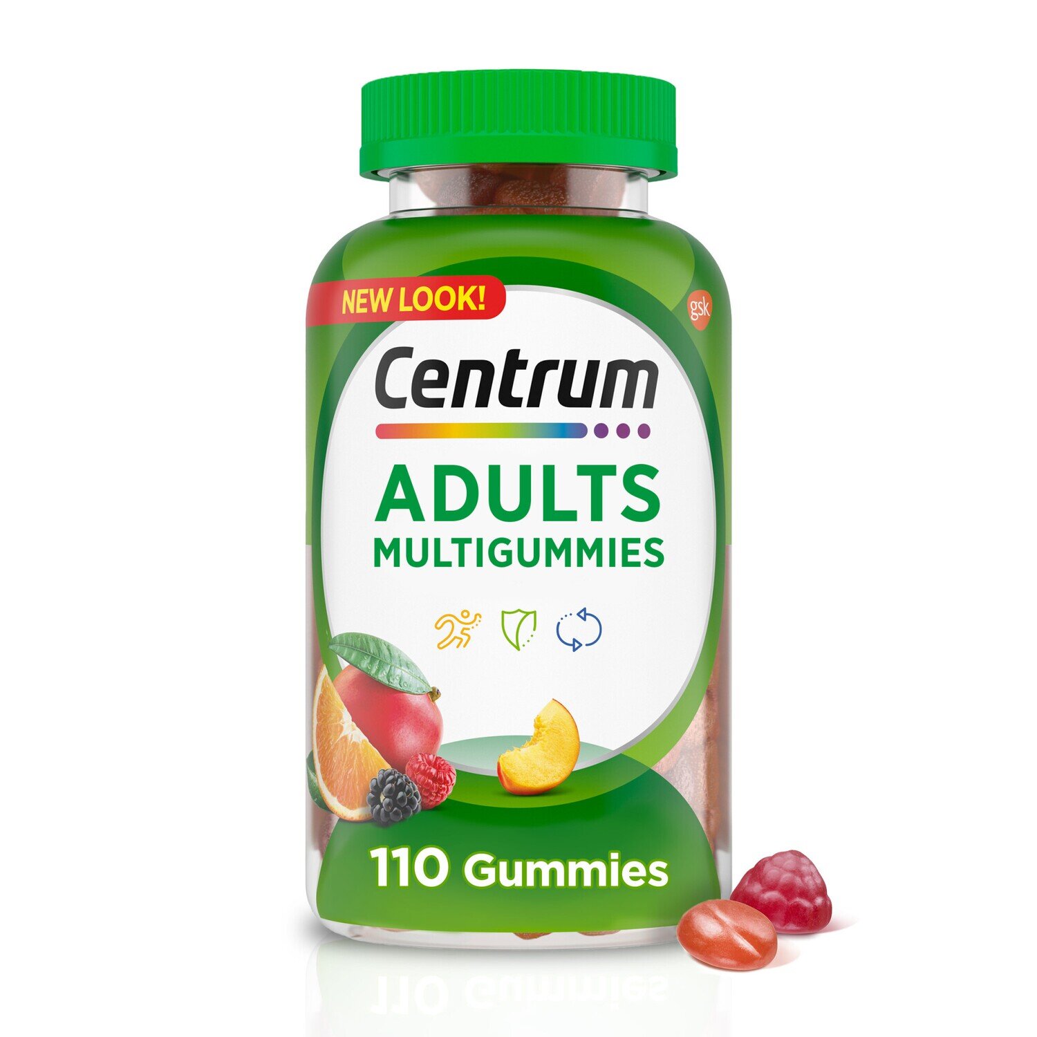 Centrum Adults Multigummies - Natural Fruit Flavors 110ct