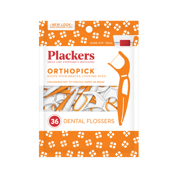 Plackets Orthopick Dental Flossers 36ct