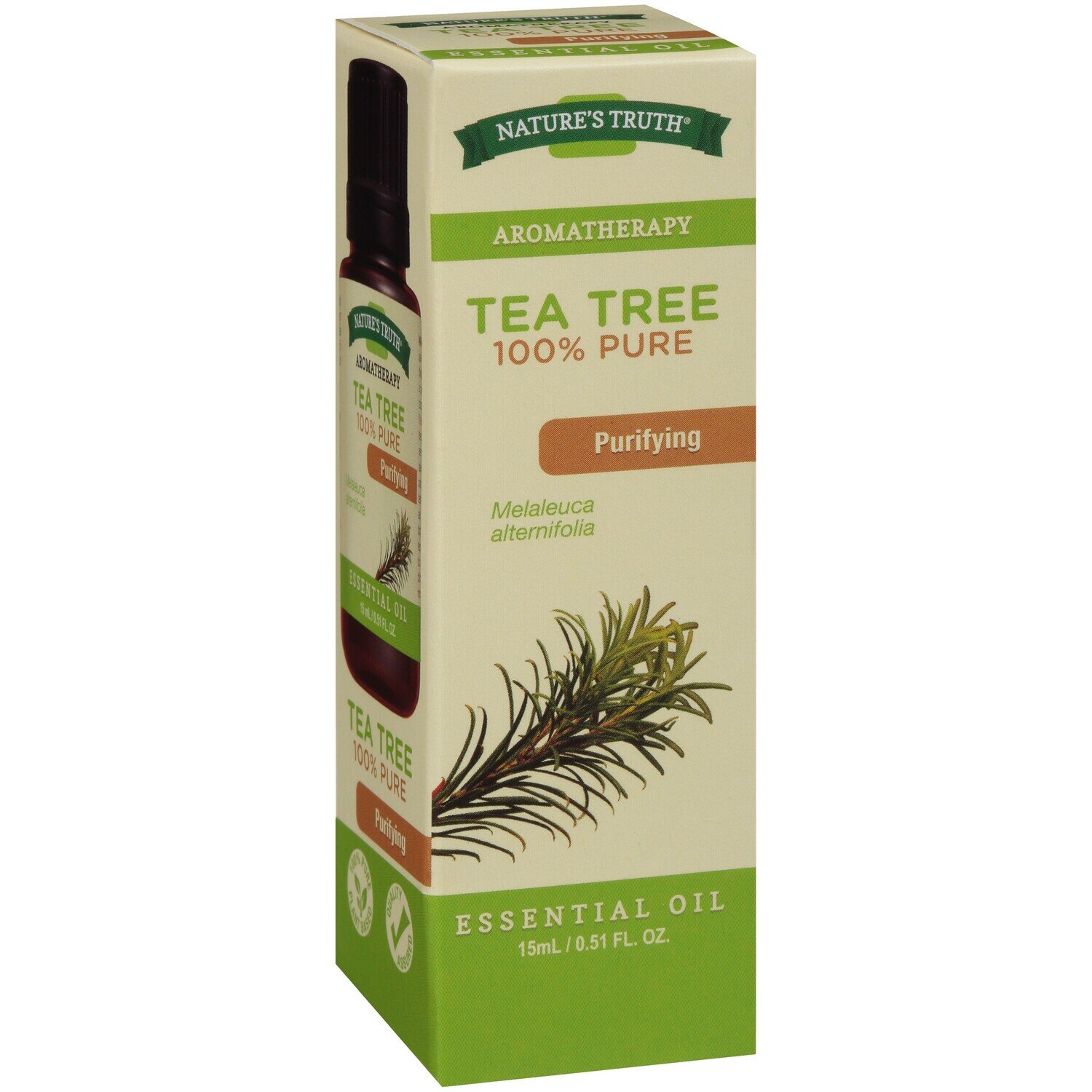 Purifying Tea Tree Pure Essential Aromatherapy Oil 15mL
