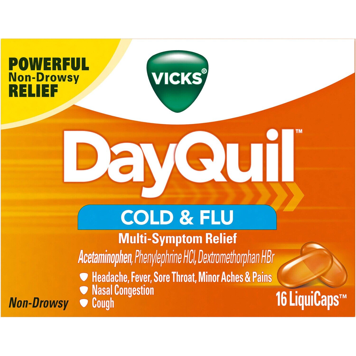 DayQuil Cold and Flu Liquicaps 16 ct