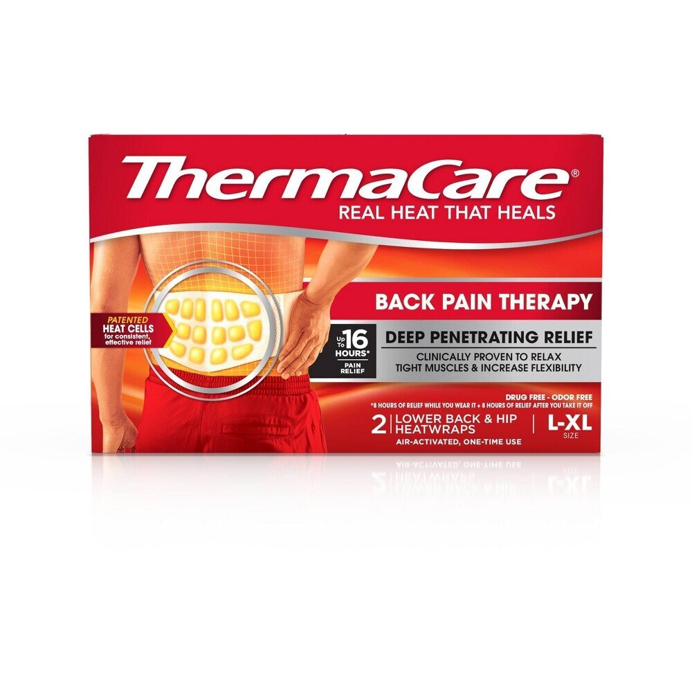ThermaCare Lower Back and Hip Heatwraps L-XL 3 pack
