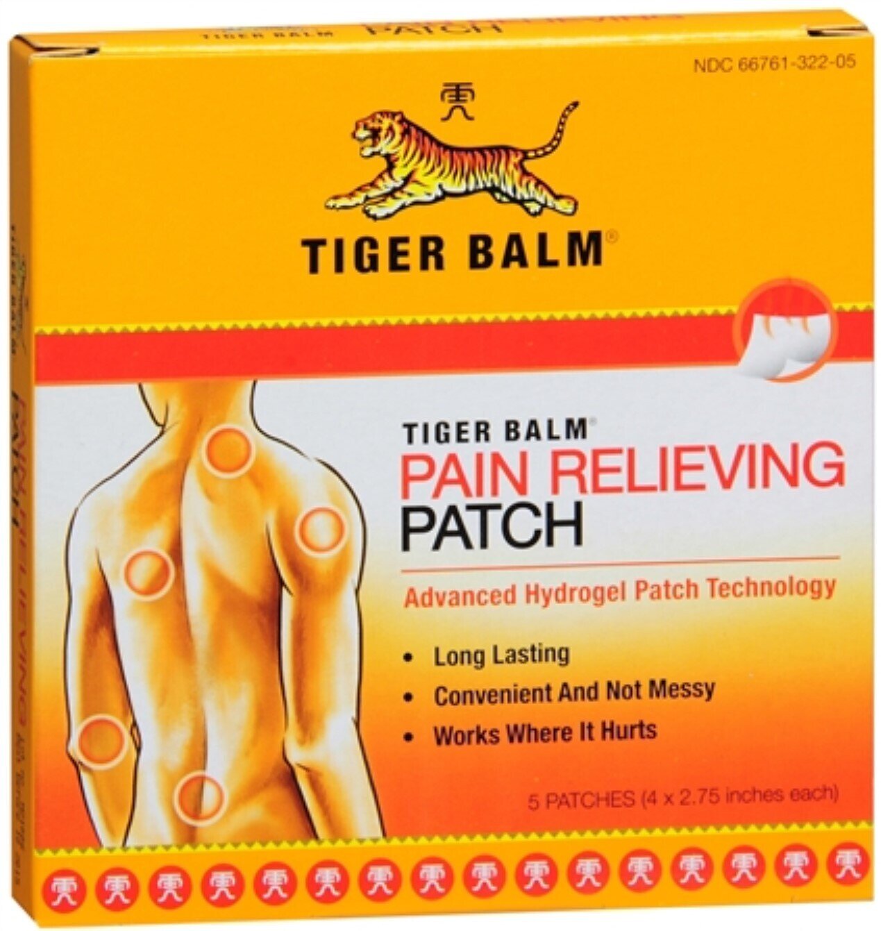 Tiger Balm Pain Relieving Patch 5 pack
